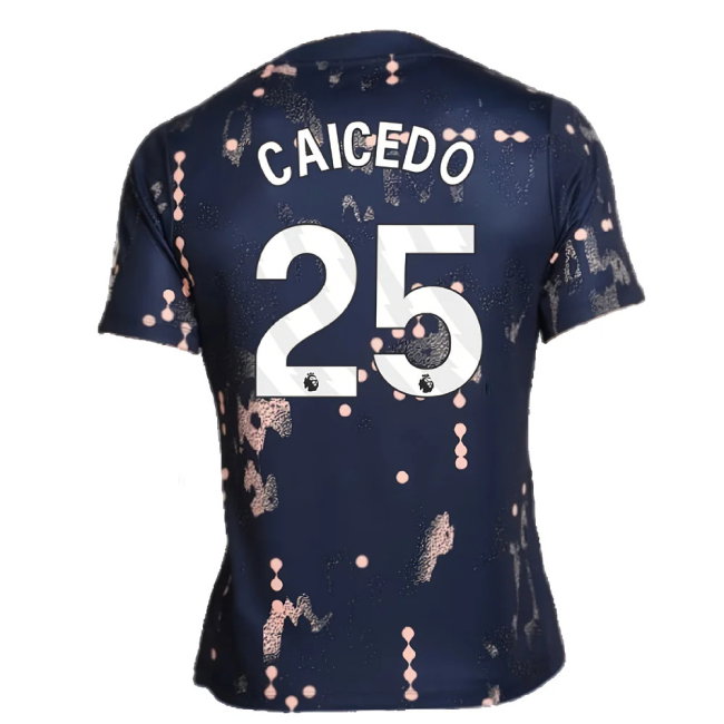 2024-2025 Chelsea Academy Pro Pre-Match Shirt (Obsidian) (Caicedo 25)-SoccerKits Hub | Buy Soccer Jerseys Online